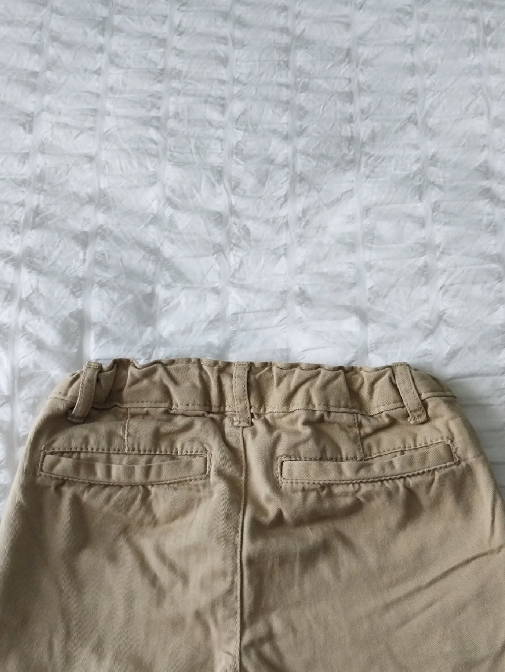 5T Elastic Waist Jogger Jeans and Khaki Pants Set - Blue & Tan - Picture 6 of 7
